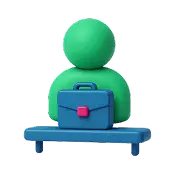 icono de persona con portafolio