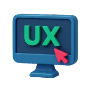 Icono pantalla con letras UX